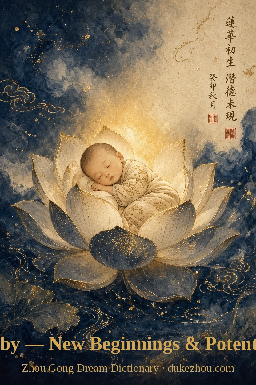 baby dream meaning — Zhou Gong interpretation illustration