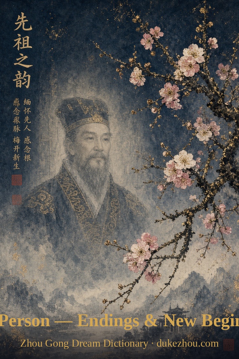 dead person dream meaning — Zhou Gong interpretation illustration