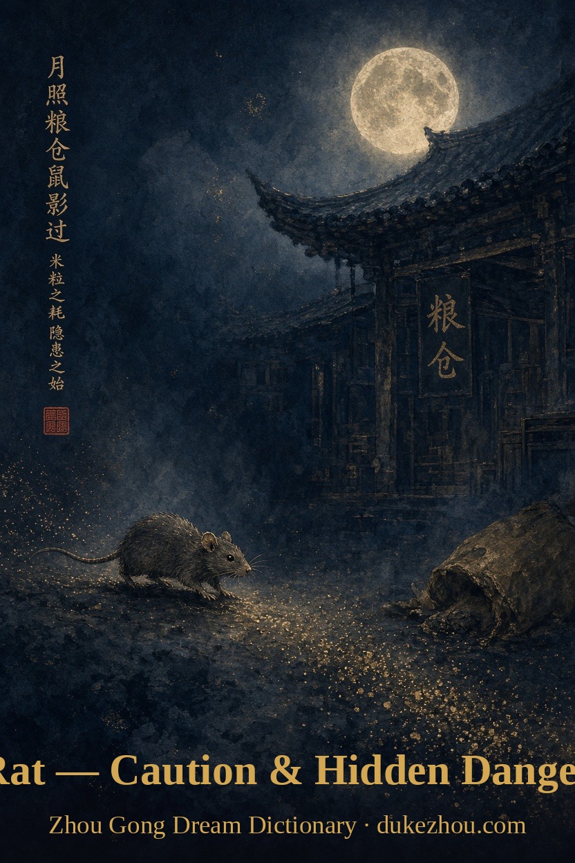 rat dream meaning — Zhou Gong interpretation illustration